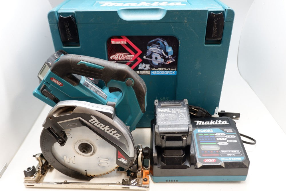 165mm充電式丸ノコ makita HS002GRDX 40Vmax フルセット品