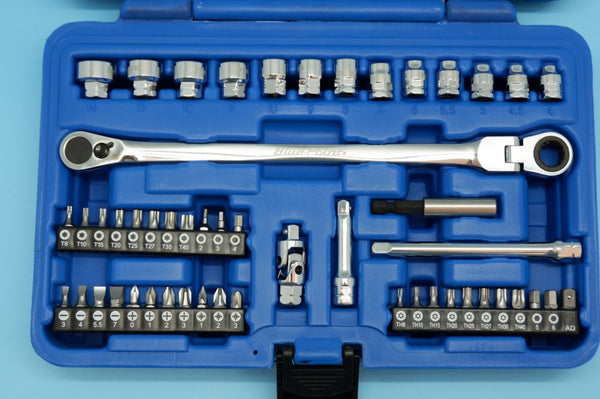 ロープロファイルラチェットセット Blue-Point BMFSET 51PC 差込角1/4 美品 – リサイクル堀り出しや